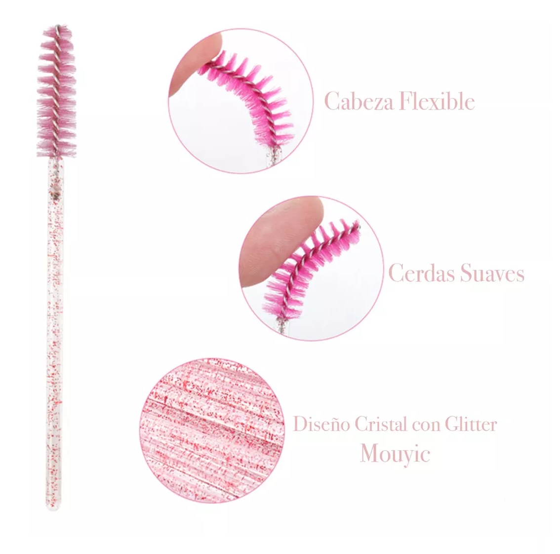 Foto 4 | Kit de Extensiones de Pestañas Microbrush Parches de Hidrogel y Cepillos Desechables