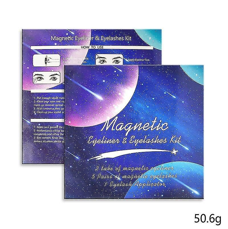 Foto 5 pulgar | Set De Delineadores Magnéticos Huoguo Con 5 Pares De Pestañas Magnéticas 3d - Venta Internacional.