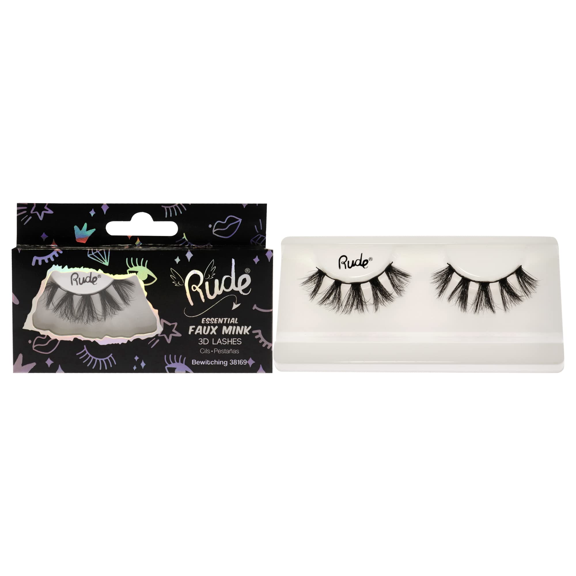 Pestañas Postizas Rude Cosmetics Essential Faux Mink 3d Para Mujer - Venta Internacional.