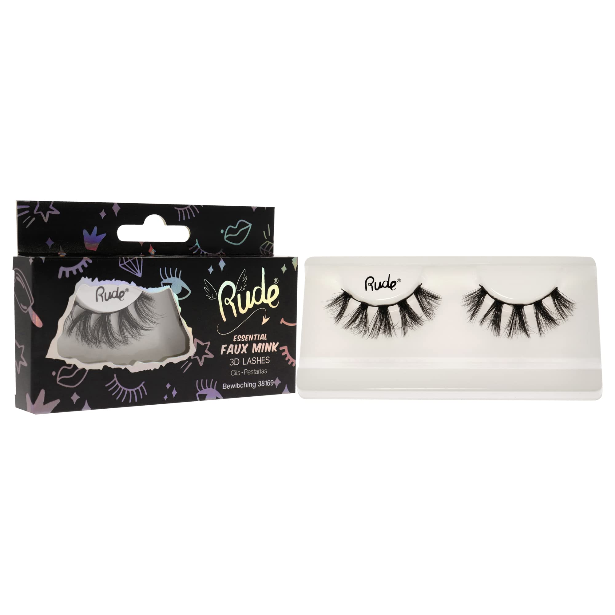 Foto 4 pulgar | Pestañas Postizas Rude Cosmetics Essential Faux Mink 3d Para Mujer - Venta Internacional.