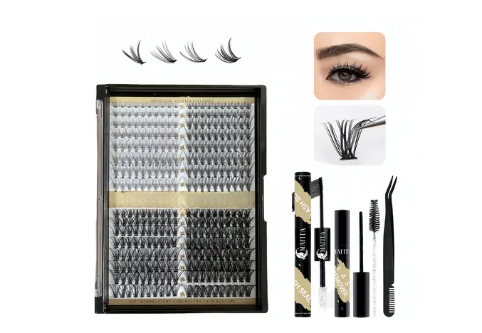 320 Racimos 10d/20d/30d/40d 8-16mm Blister Maquillaje Extensión Kit Para Pestañas