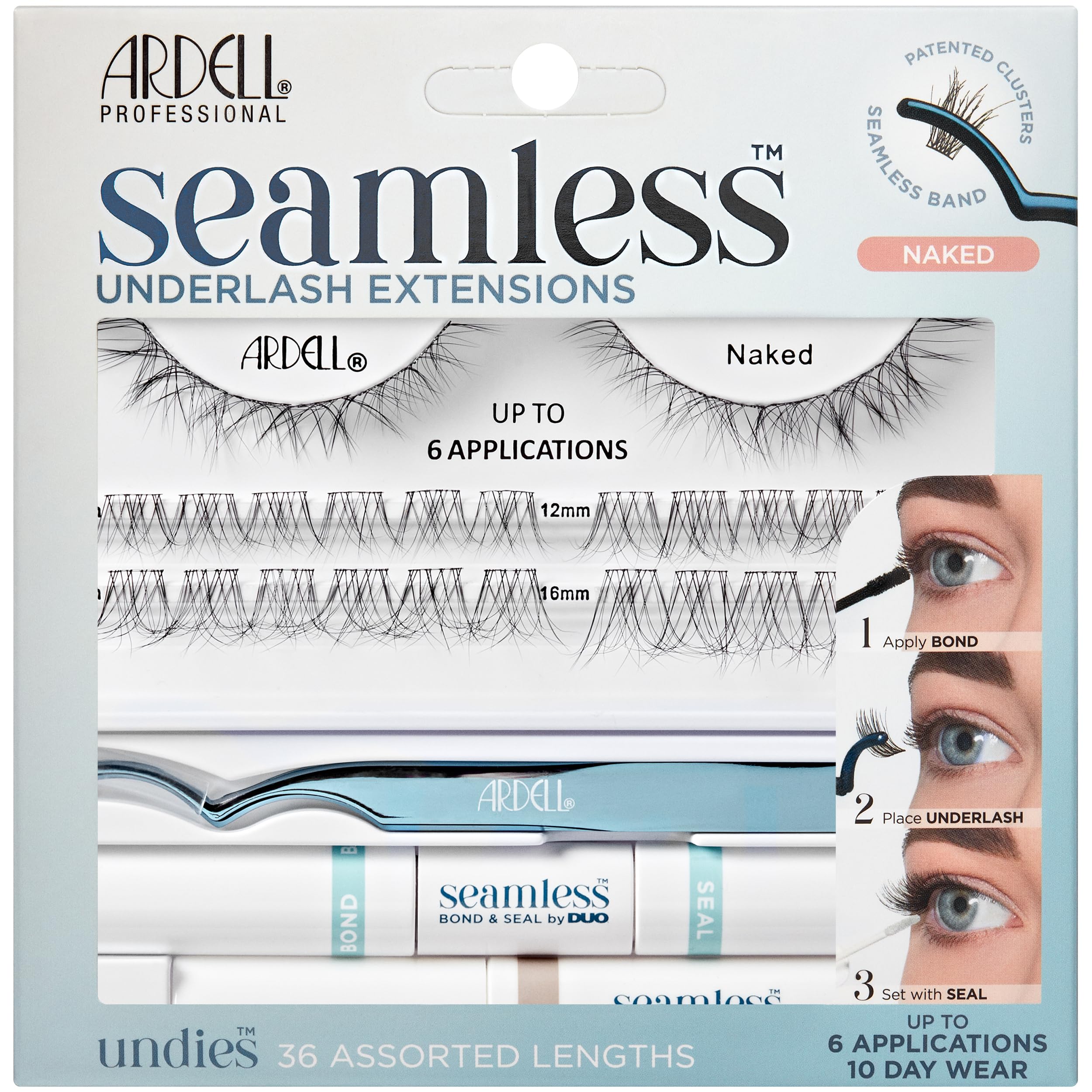 Foto 2 pulgar | Kit De Extensión De Pestañas Ardell Seamless Underlash Naked, Paquete De 1 - Venta Internacional.