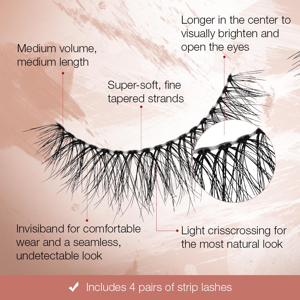 Foto 5 pulgar | Strip Lashes Ardell Naked Lashes #421, 4 Pares X 1 Paquete - Venta Internacional.