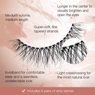 Foto 4 | Strip Lashes Ardell Naked Lashes #421, 4 Pares X 1 Paquete - Venta Internacional.