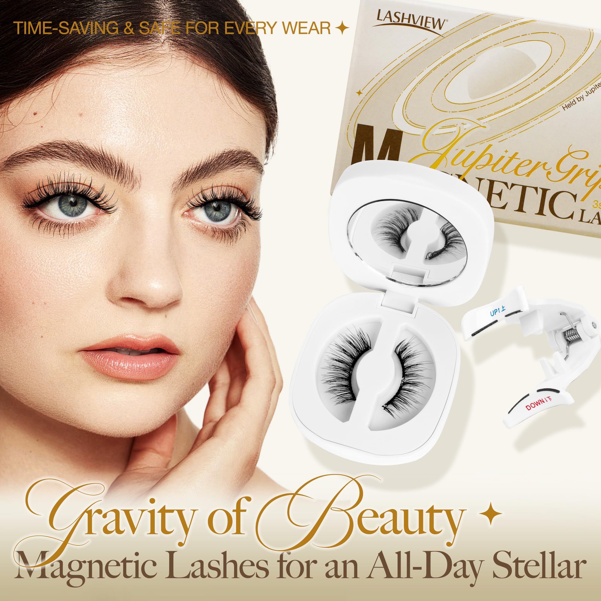 Foto 7 pulgar | Pestañas Magnéticas Lashview Natural Look Con Aplicador Rcm01 - Venta Internacional.