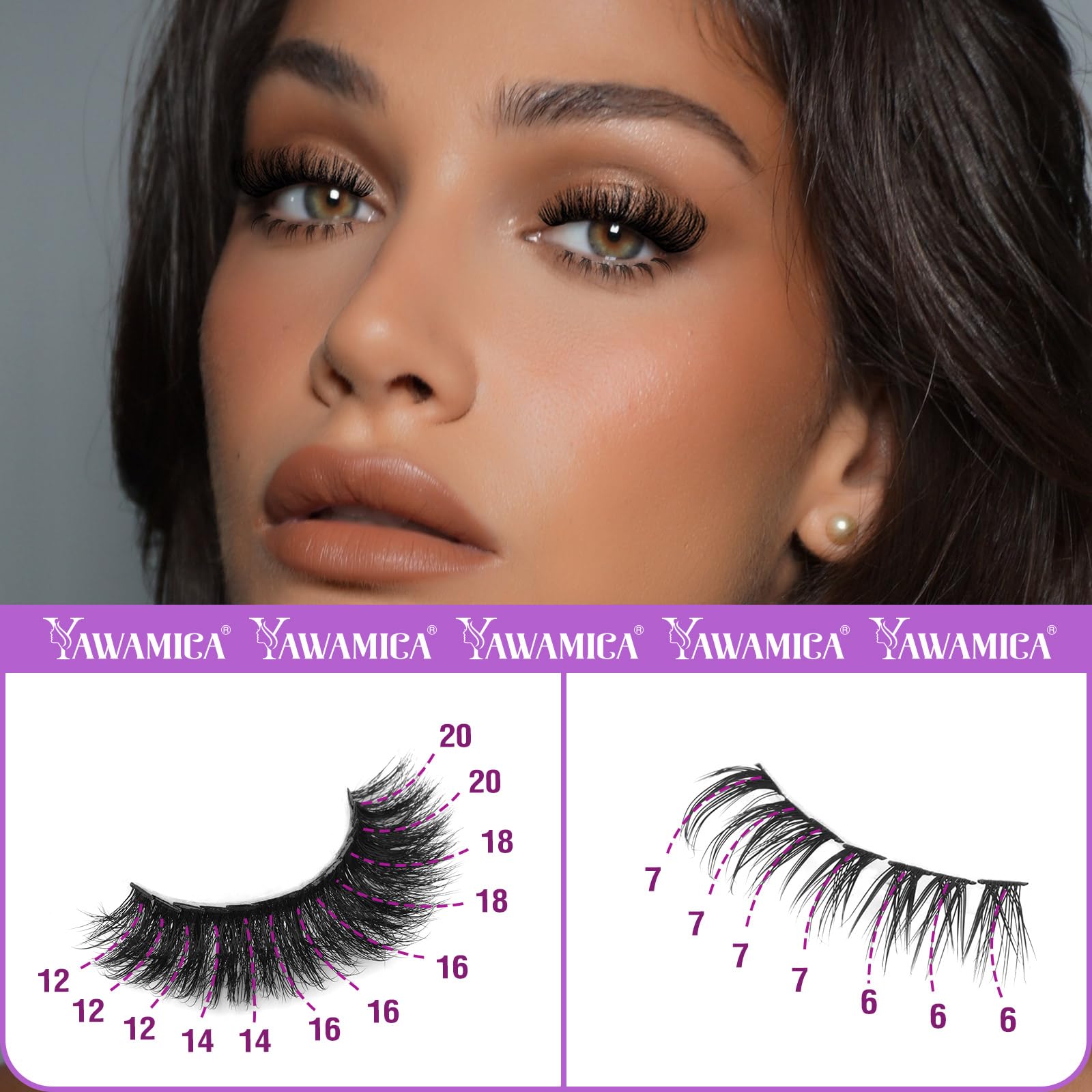Foto 6 pulgar | Kit De Extensión De Pestañas Yawmaica Lash Clusters 200d Volume - Venta Internacional.