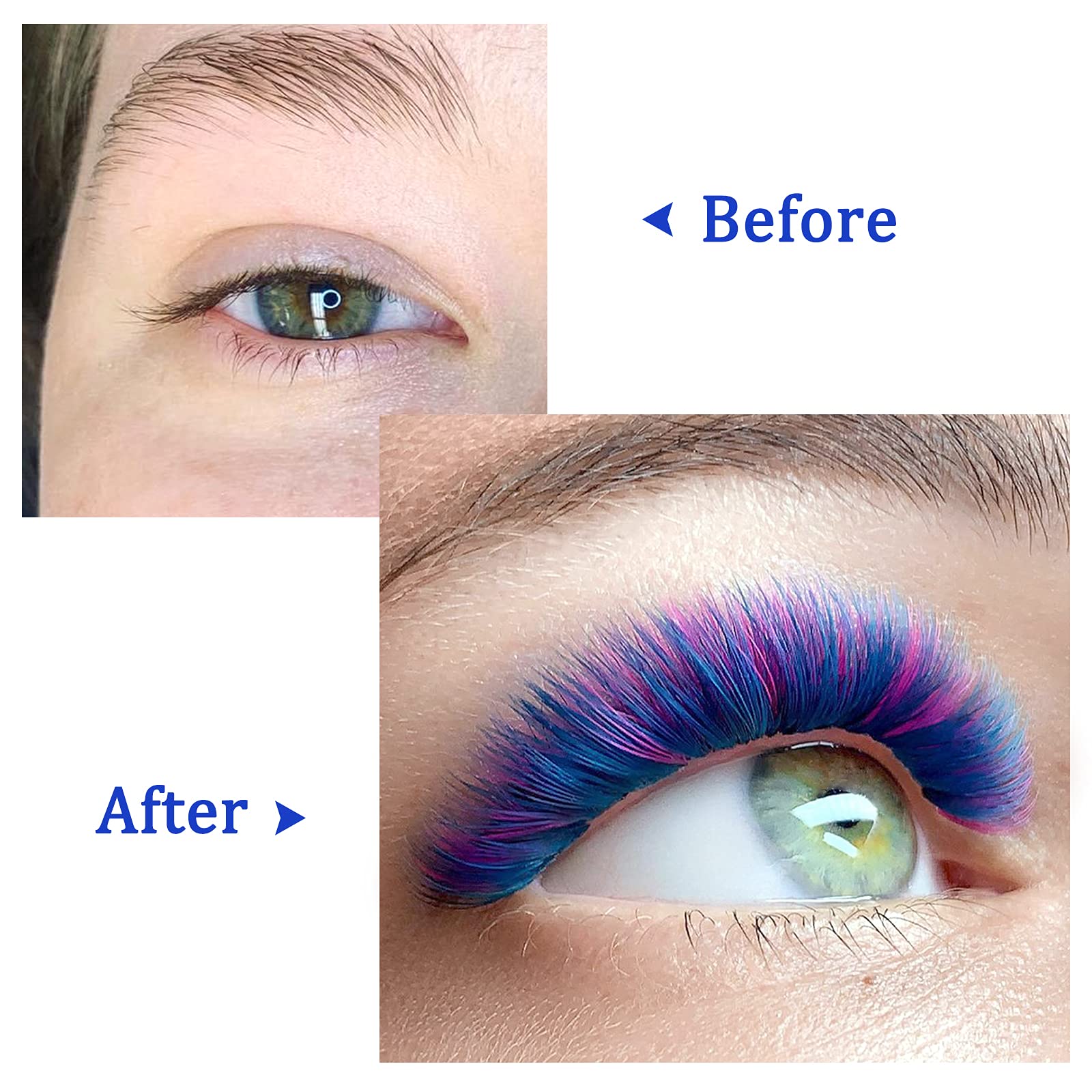 Foto 7 pulgar | Kit De Extensión De Pestañas Quewel Cluster Lashes 240 Piezas 0.07c Curl - Venta Internacional.