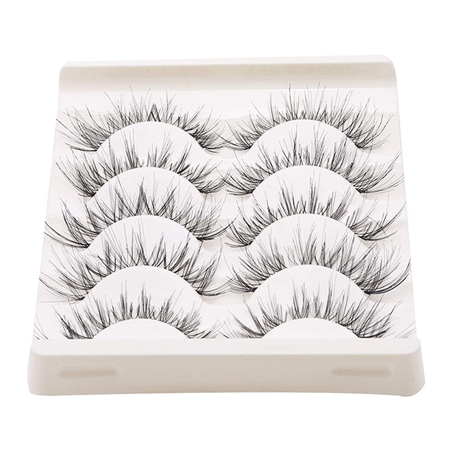Pestañas Postizas Huoguo  Reutilizables E Impermeables  5 Pares Para Mujer - Venta Internacional.
