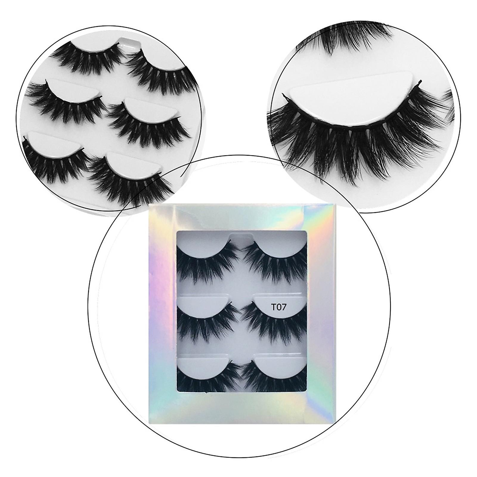 Foto 3 pulgar | Mink Lashes Huoguo  20 Mm  3 Pares De Pestañas Postizas 3d Multicapa - Venta Internacional.