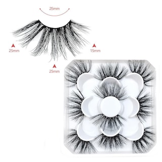 Foto 2 | Pestañas Postizas Huoguo Tiras Rusas De Visón Sintético 11-20 Mm 5 Pares - Venta Internacional.