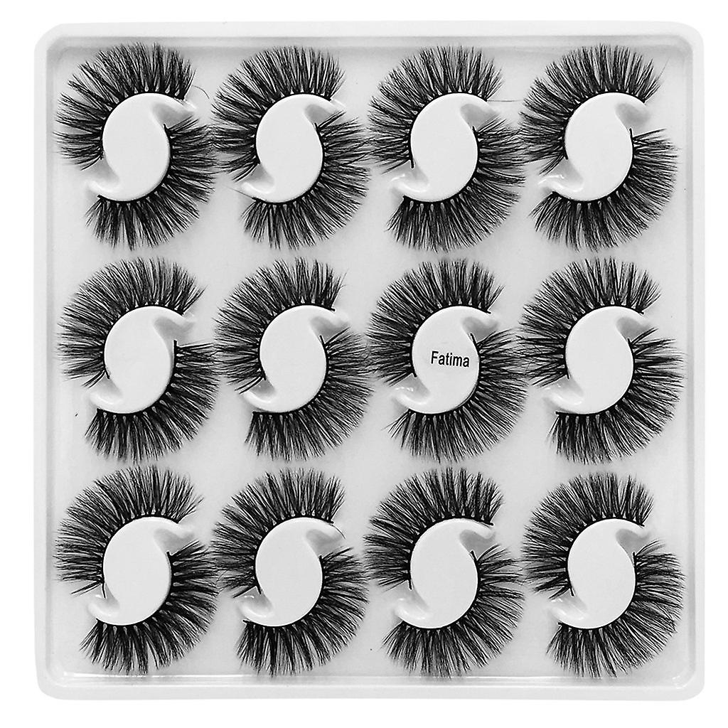 Foto 1 | Pestañas Postizas Huoguo  Naturales  Largas Y Gruesas  Negras  12 Pares - Venta Internacional.