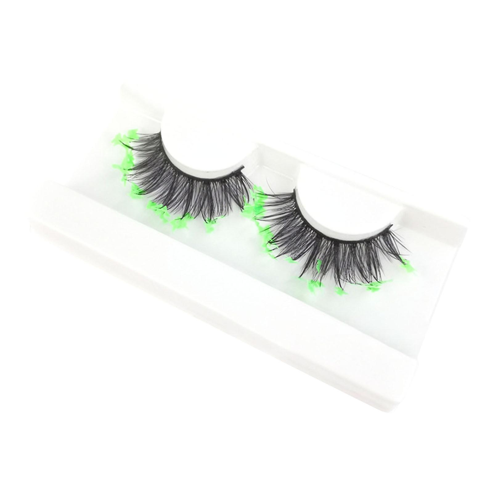 Pestañas Postizas Huoguo  Lentejuelas Con Forma De Mariposa  Neón  Purpurina 3d - Venta Internacional.