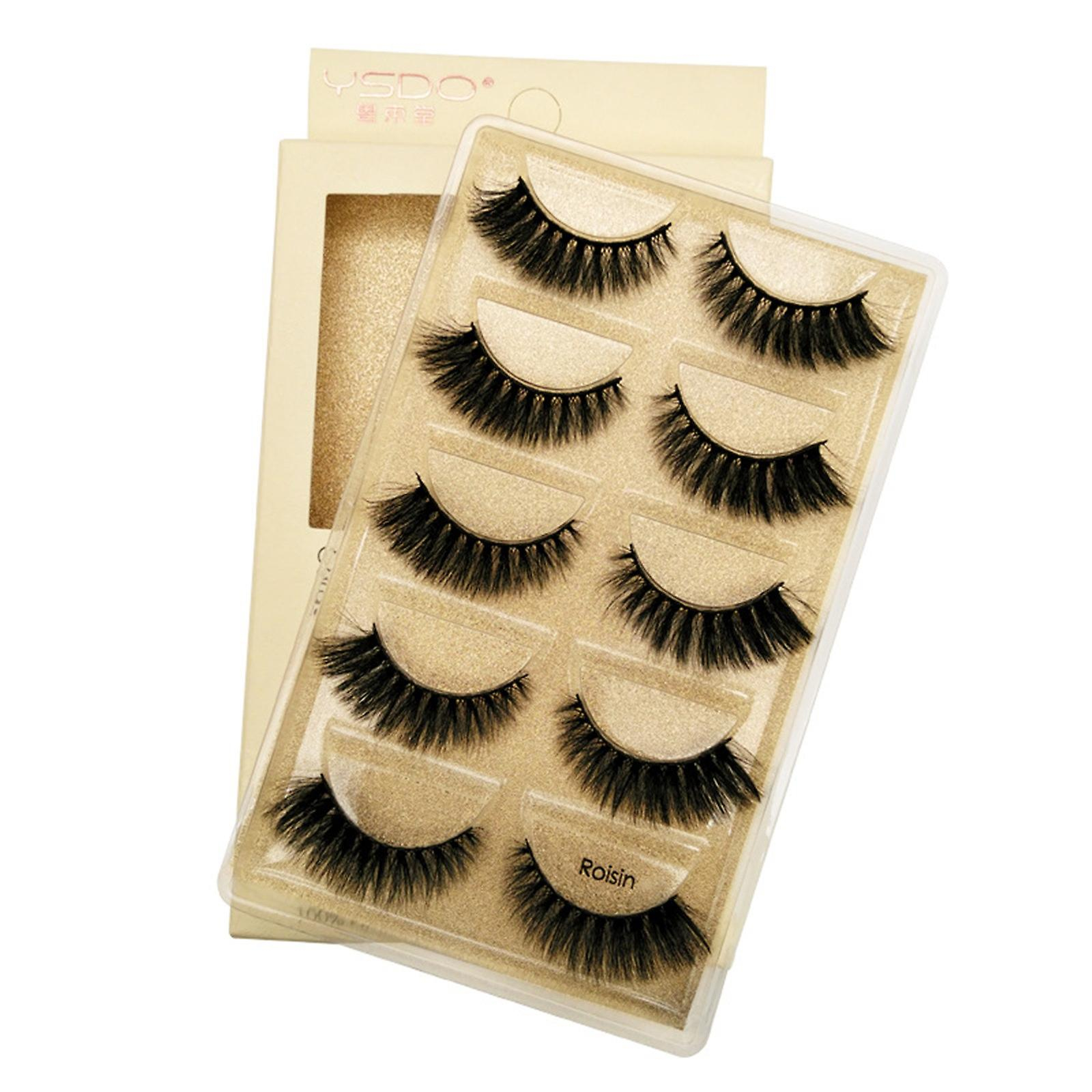 Foto 2 | Pestañas Postizas Huoguo 3d De Visón Natural  Largas  5 Estilos  5 Pares - Venta Internacional.
