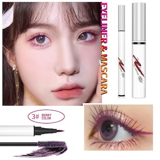 Foto 2 | Set De Maquillaje Huoguo Color Eyeliner Y Rímel A Prueba De Agua - Venta Internacional.