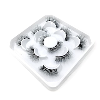 Foto 4 | Pestañas Postizas Huoguo Tiras Rusas De Visón Sintético 11-20 Mm 5 Pares - Venta Internacional.