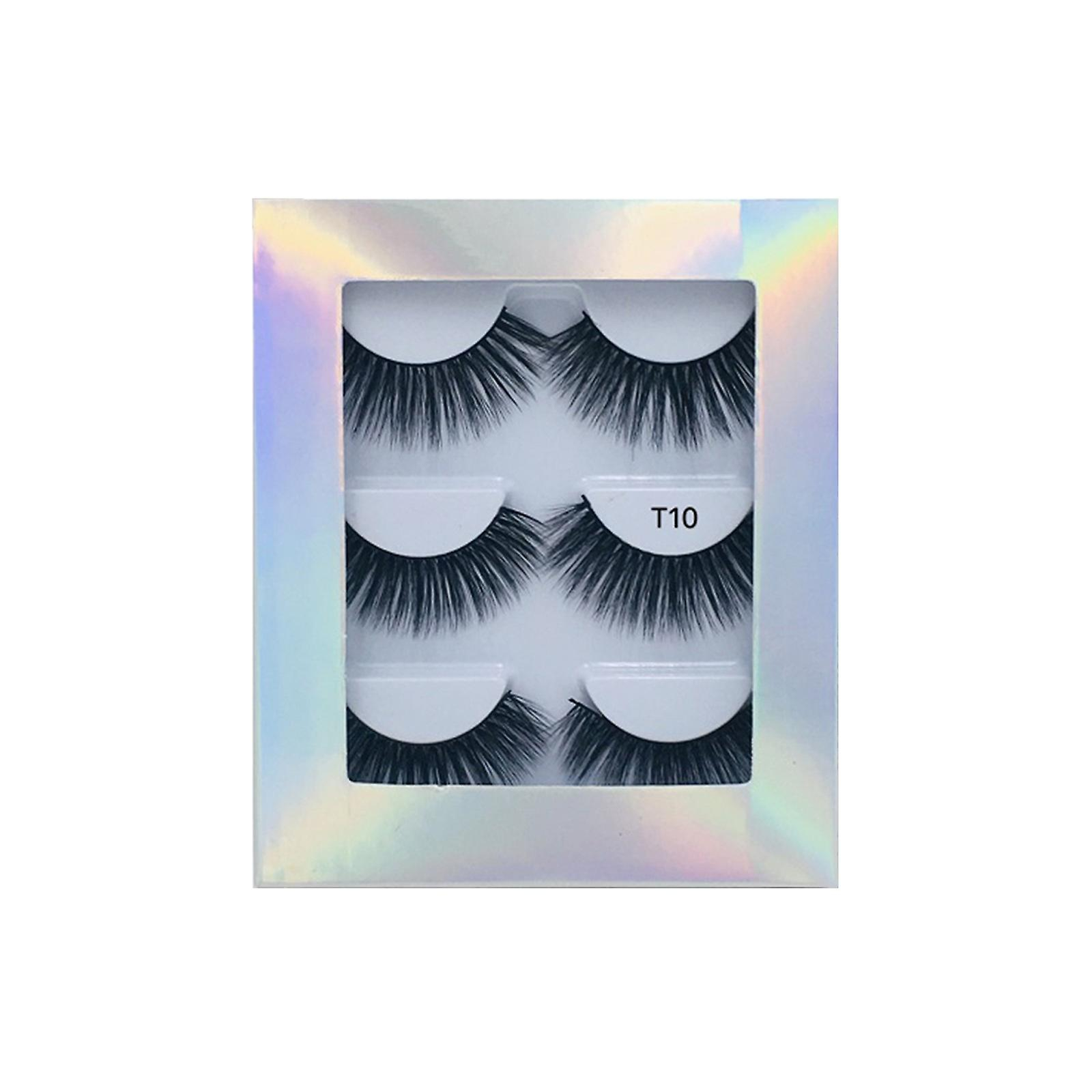 Mink Lashes Huoguo  20 Mm  3 Pares De Pestañas Postizas 3d Multicapa - Venta Internacional.