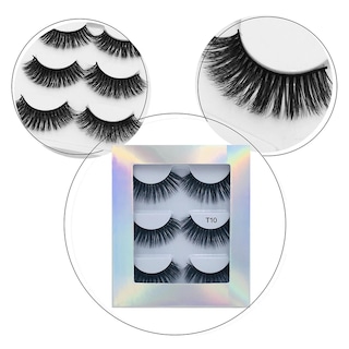 Foto 2 | Mink Lashes Huoguo 20 Mm 3 Pares De Pestañas Postizas 3d Multicapa - Venta Internacional.