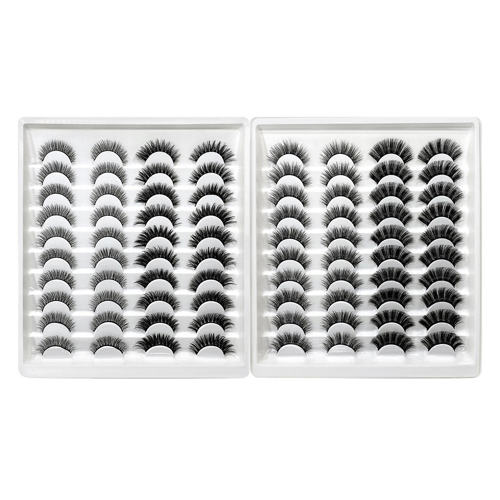 Extensión 3d Wispy Cross Para Pestañas Postizas Huoguo  40 Pares - Venta Internacional.