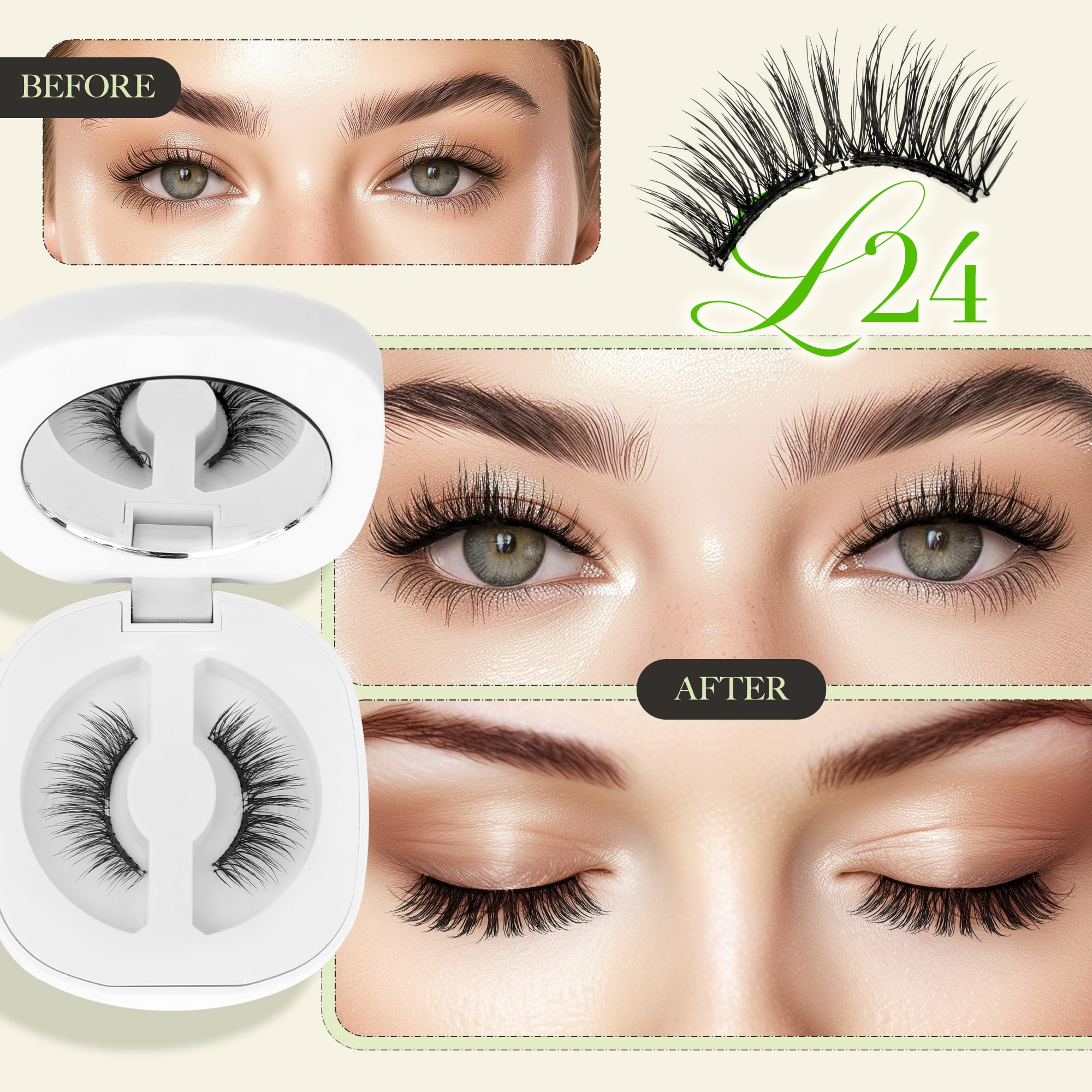 Foto 2 | Pestañas Magnéticas Lashview Upgrade De Aspecto Natural Reutilizables - Venta Internacional.