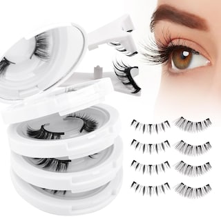 Foto 1 | Pestañas Magnéticas Wendy Lashes De Aspecto Natural 4 Pares Cx0125 - Venta Internacional.