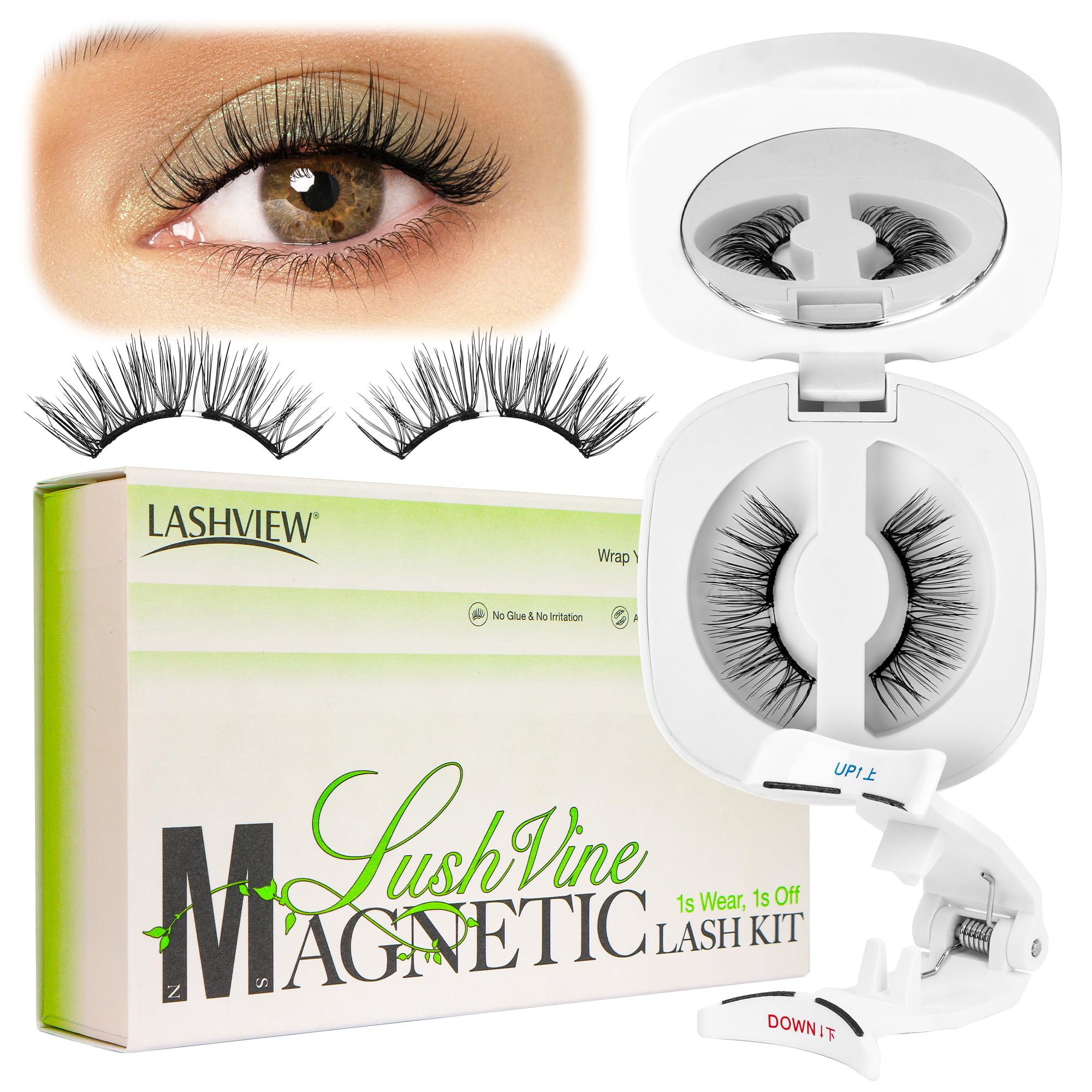 Foto 1 | Pestañas Magnéticas Lashview De Aspecto Natural  Reutilizables E Impermeables - Venta Internacional.