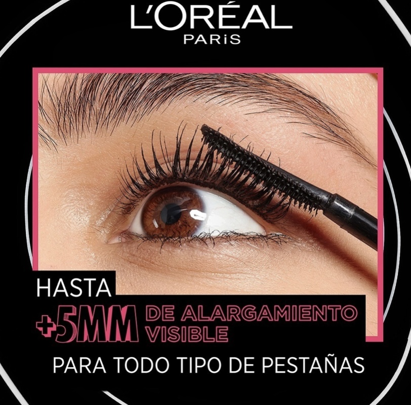 Foto 3 | Máscara de Pestañas L'Oréal Paris Telescopic Lift Black Washable de 10 ml