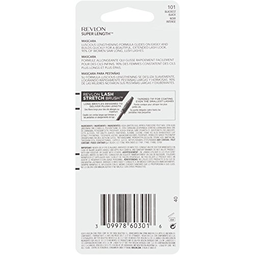 Foto 4 pulgar | Máscara Revlon Super Length Blackest Black - Venta Internacional