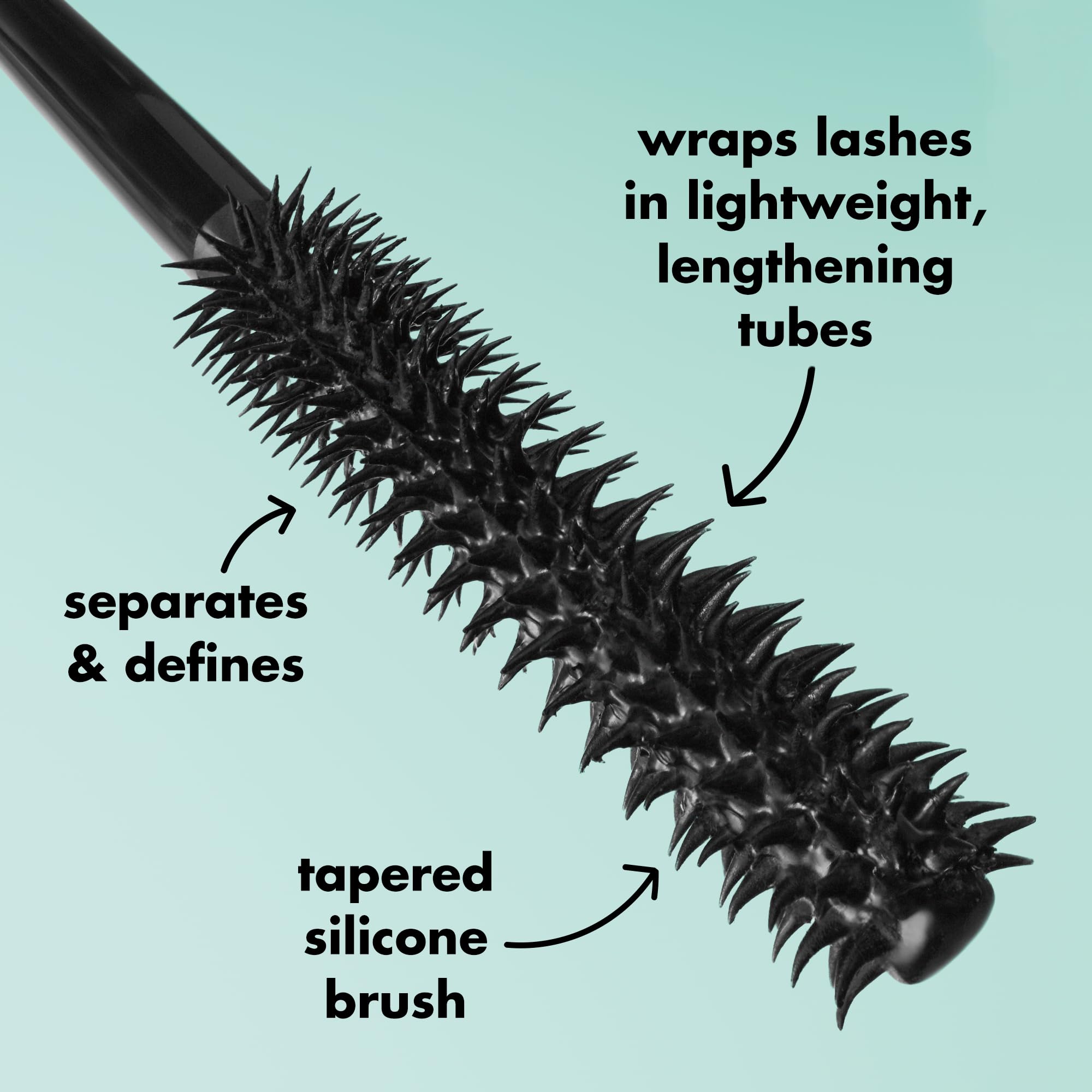 Foto 5 pulgar | Máscara e.l.f. Lash Xtndr Tubing Technology Vegana Suave Negra - Venta Internacional