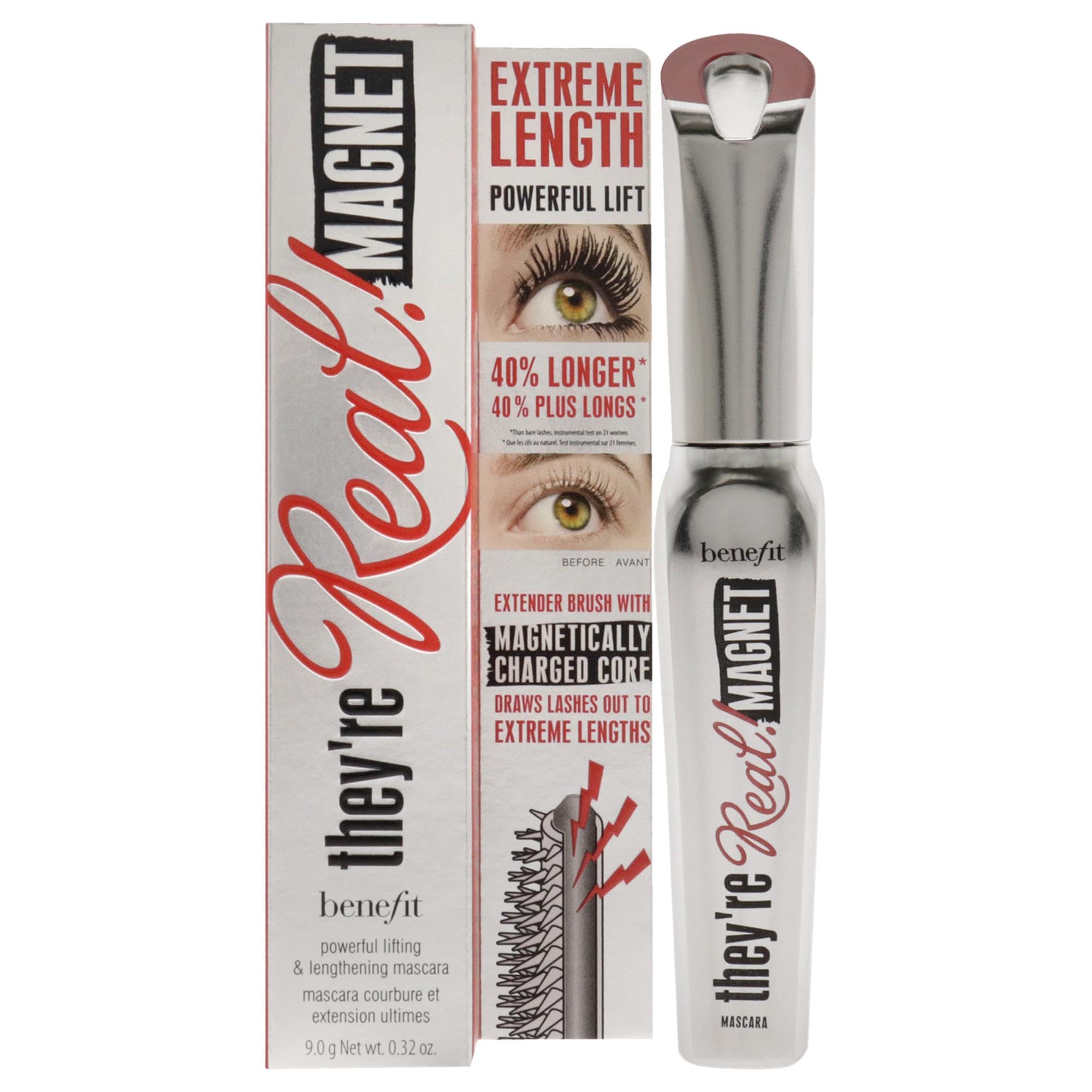 Foto 2 pulgar | Máscara Benefit Theyre Real Magnet Extreme Longening, 9 Ml - Venta Internacional