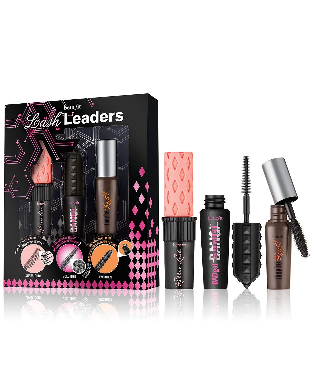 Set de Mini Máscaras de Viaje Benefit Cosmetics Lash Leader - Venta Internacional