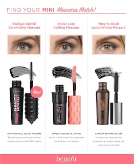 Foto 2 | Set de Mini Máscaras de Viaje Benefit Cosmetics Lash Leader - Venta Internacional