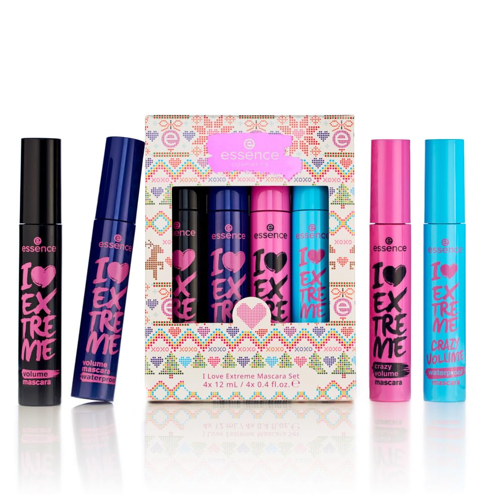 Foto 2 | Mascara Set Essence I Love Extreme 4 Máscaras Veganas Y Sin Crueldad - Venta Internacional.