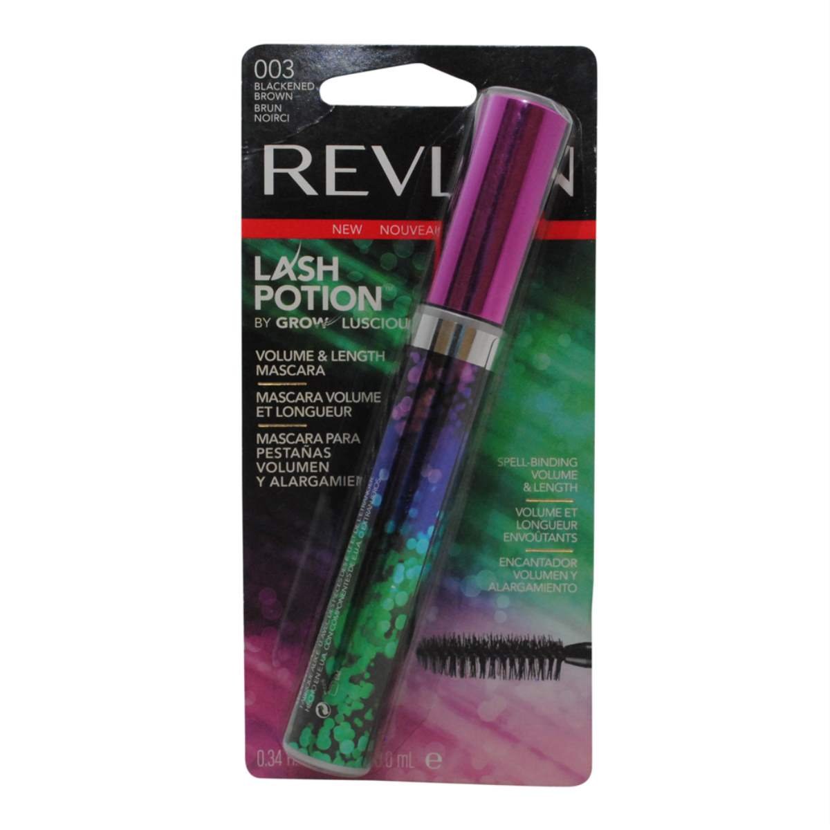 Máscara Revlon Lash Potion, Volumen Y Longitud, Marrón Ennegrecido, 10 Ml - Venta Internacional.