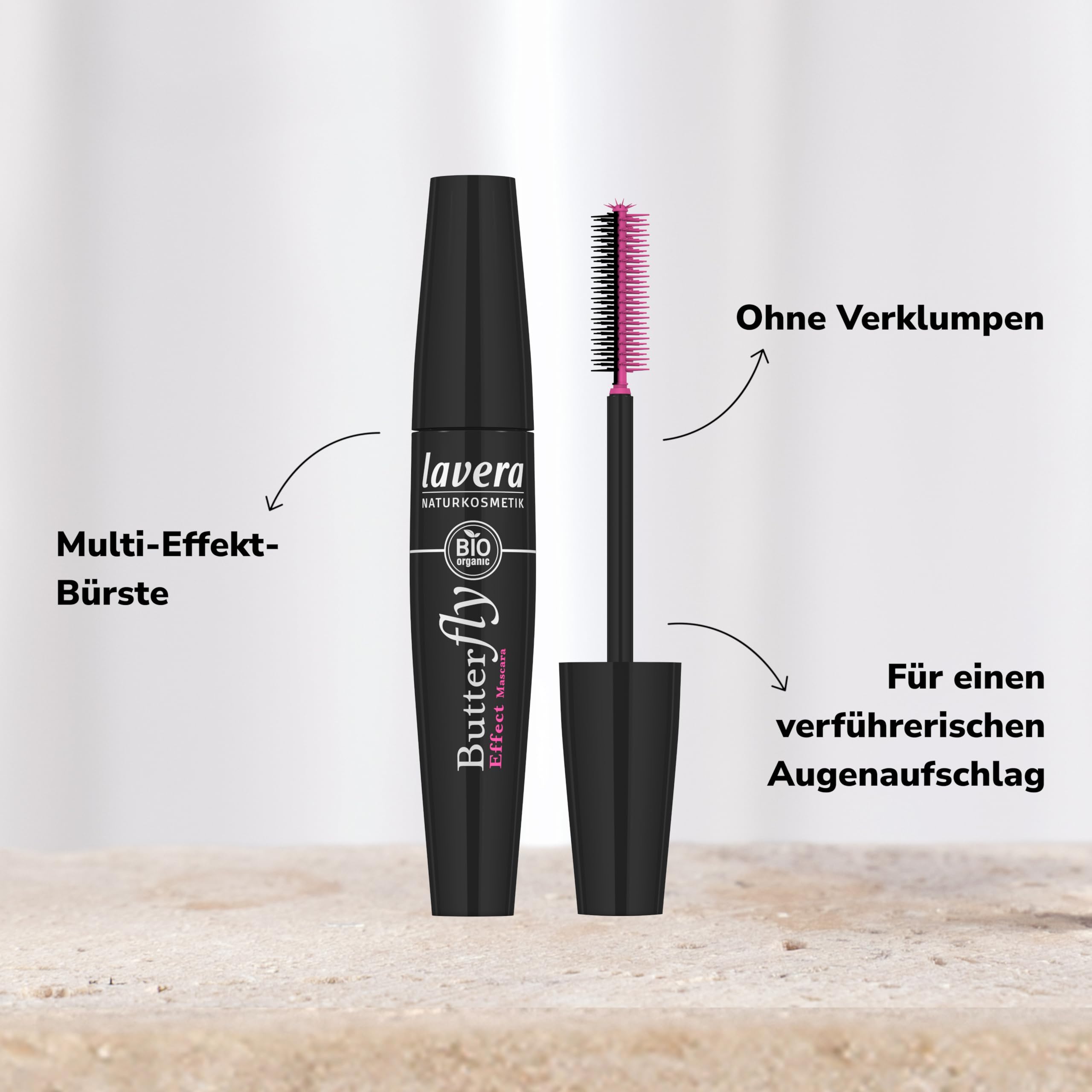 Foto 4 pulgar | Máscara Lavera Butterfly Effect #beautiful Black 11ml Bio - Venta Internacional.