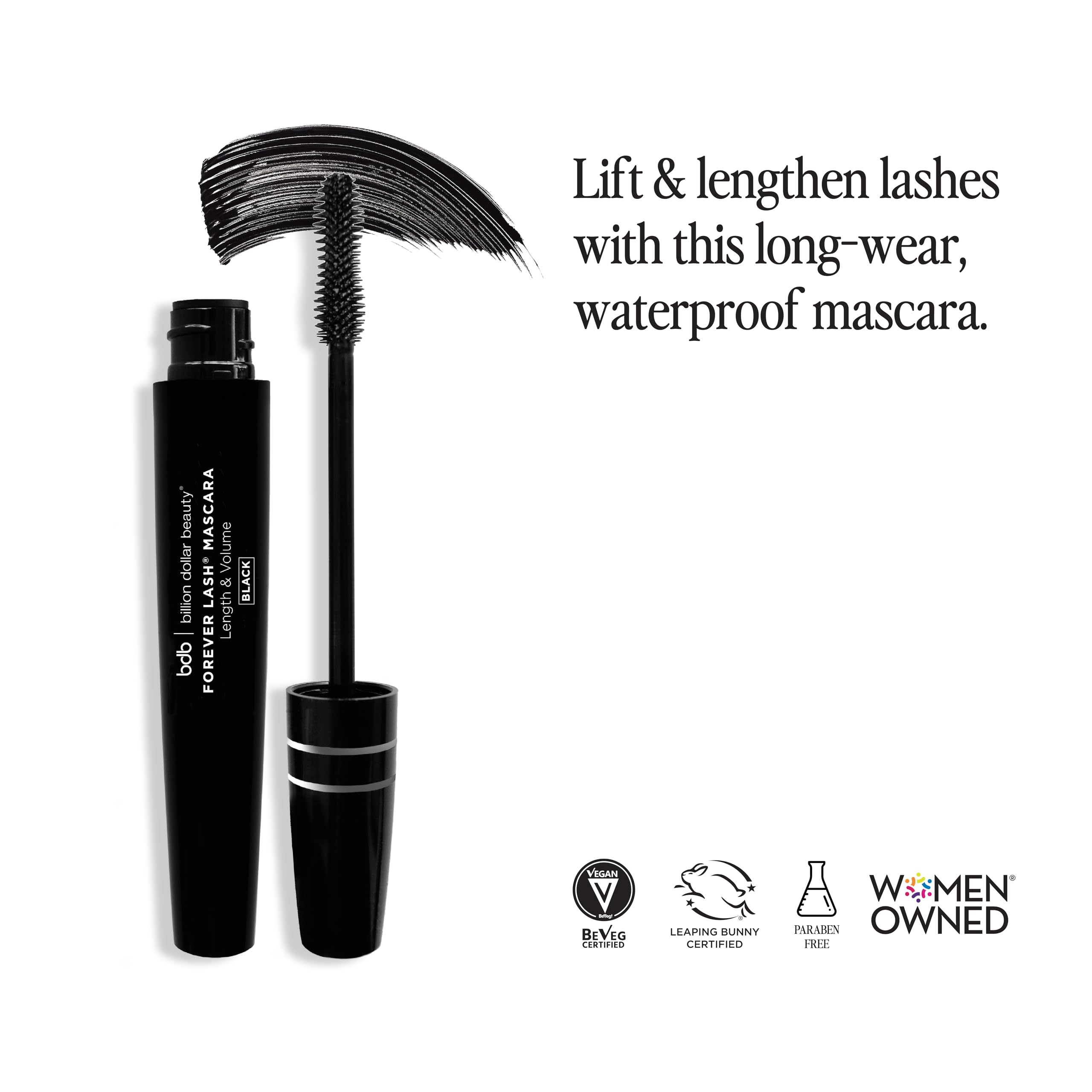 Foto 3 pulgar | Máscara Billion Dollar Brows Forever Lash Waterproof - Venta Internacional.