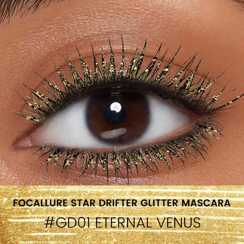 Foto 3 pulgar | Máscara Con Purpurina Focallure Star Drifter Gd01 Eternal Venus - Venta Internacional.