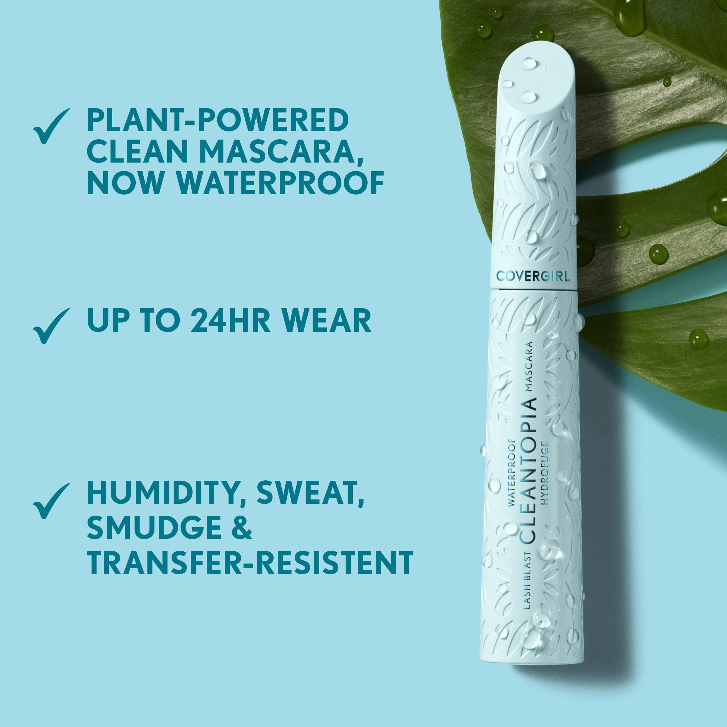 Foto 4 | Máscara Covergirl Lash Blast Cleantopia Waterproof Negro/marrón - Venta Internacional.