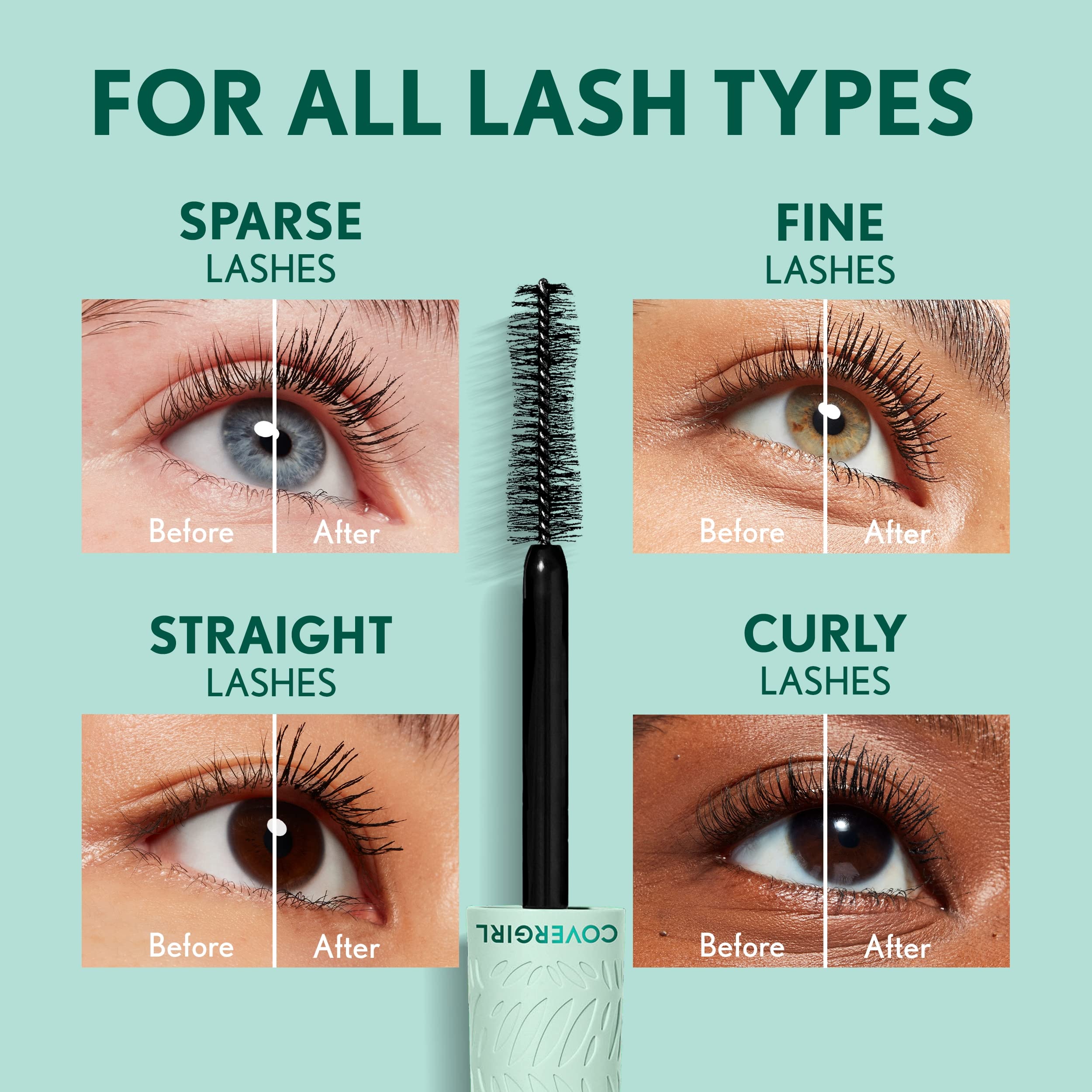 Foto 5 pulgar | Máscara Covergirl Lash Blast Cleantopia Voluminizing Black 805 - Venta Internacional.