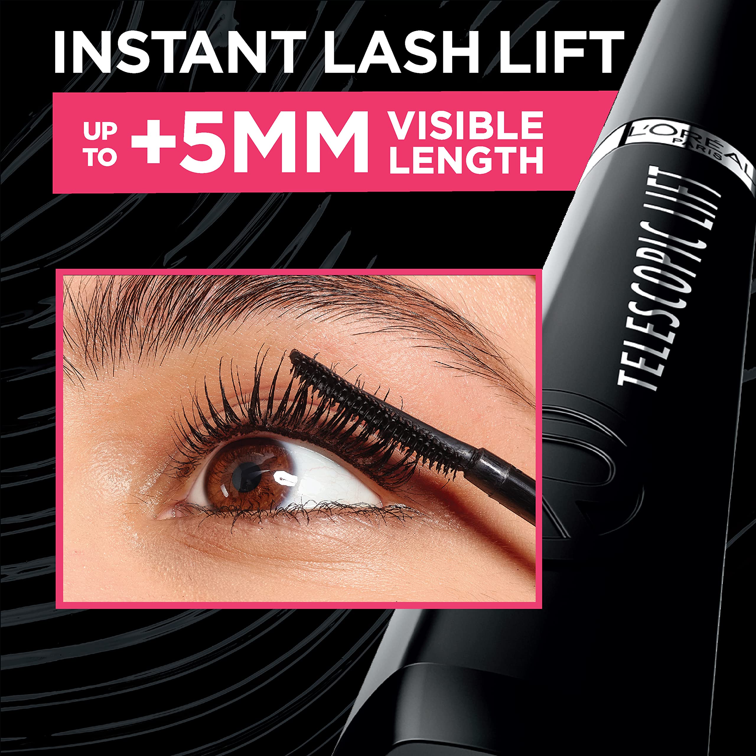 Foto 5 pulgar | Máscara L'oréal Paris Con Elevador Telescópico, Lavable, 10 Ml, Negra - Venta Internacional.