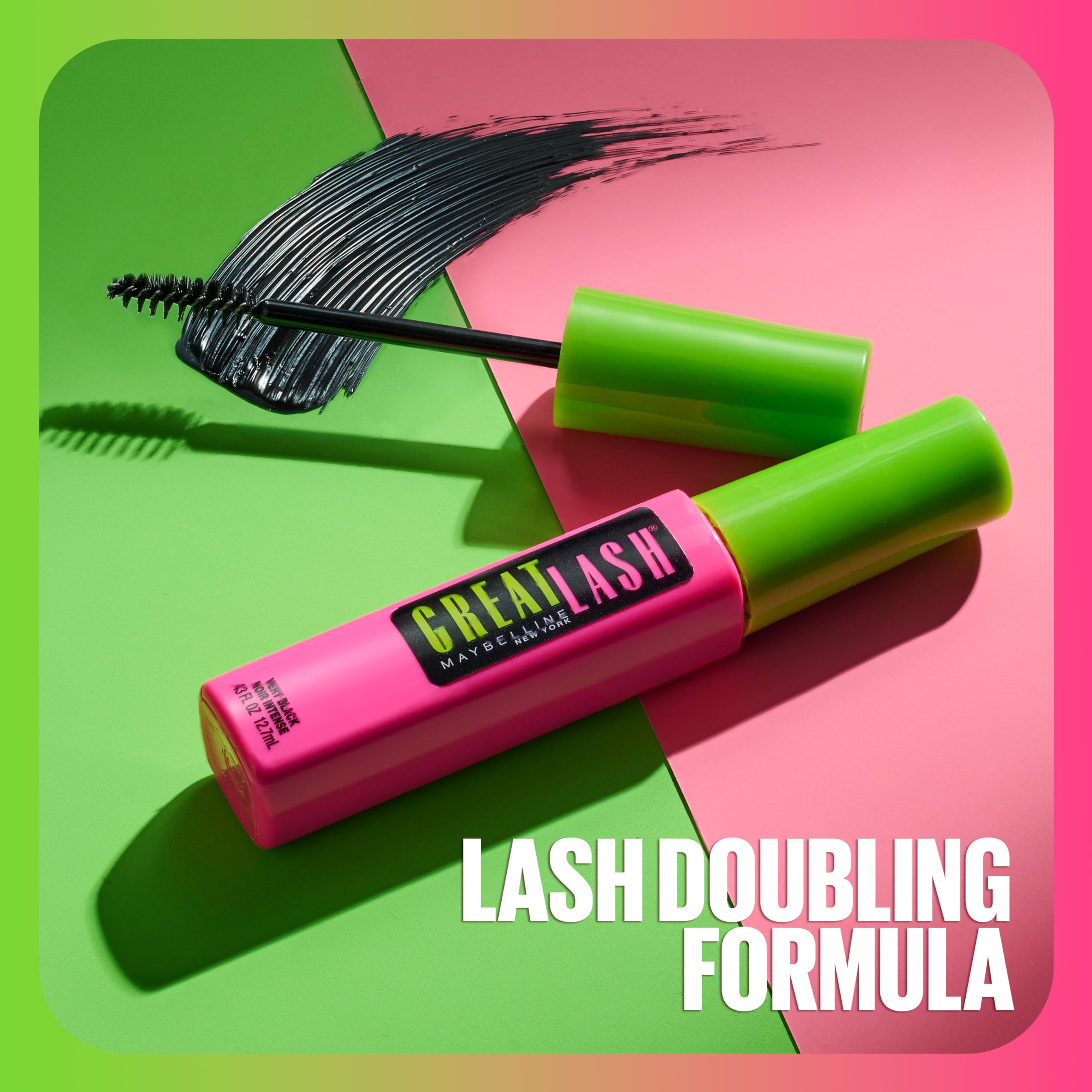 Foto 6 pulgar | Máscara Maybelline Great Lash Big, Lavable, Muy Negra, Paquete De 2 - Venta Internacional.
