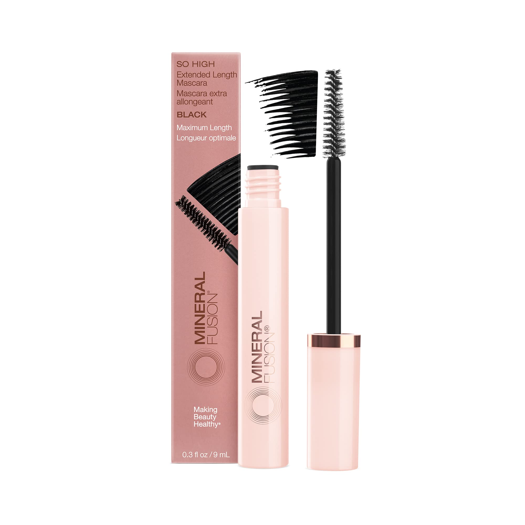 Máscara Mineral Fusion So High, Longitud Extendida, Negra - Venta Internacional.