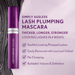 Foto 5 | Máscara Covergirl Simply Ageless Lash Pluping Black - Venta Internacional.