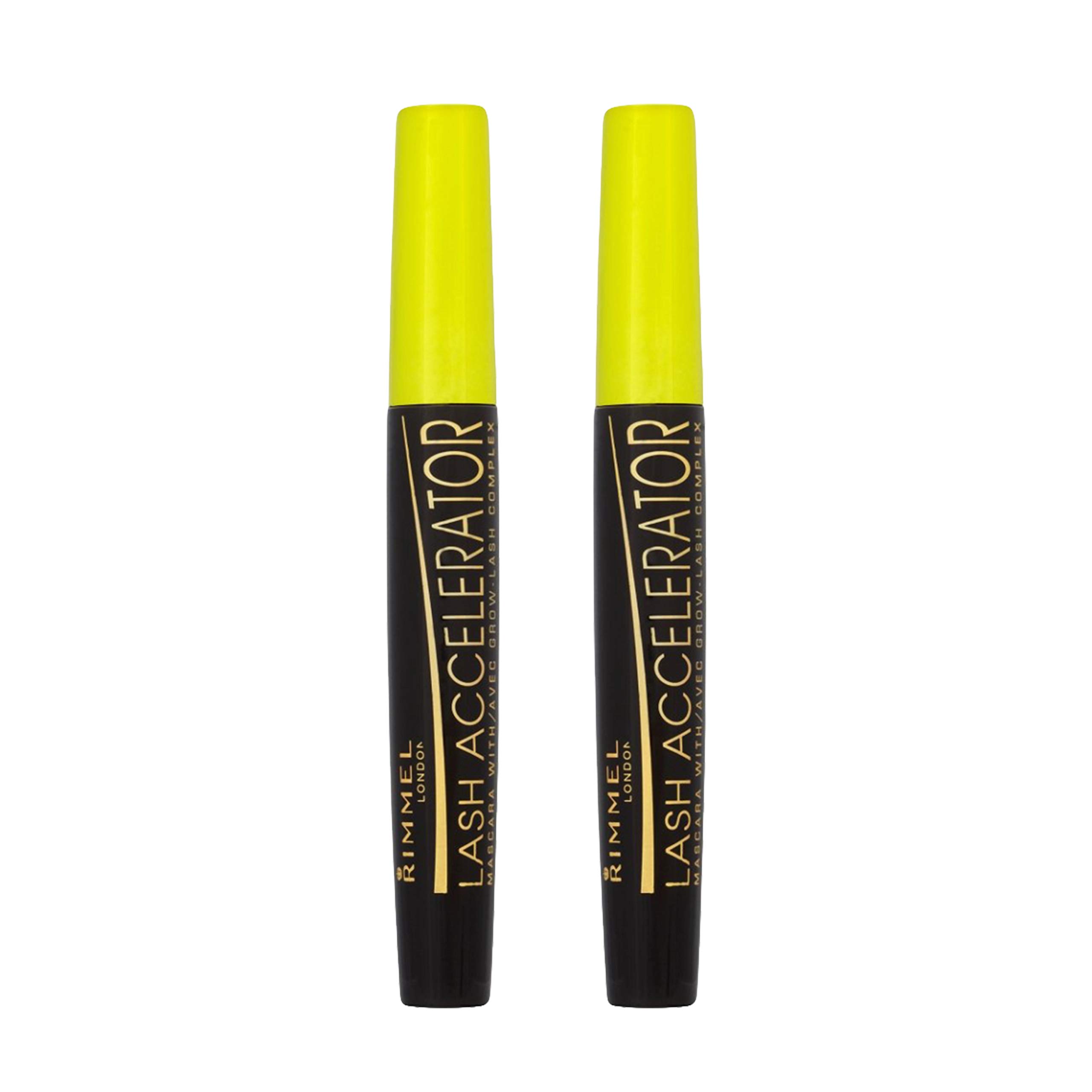 Foto 2 pulgar | Máscara Rimmel Lash Accelerator Extreme Black (paquete De 2) - Venta Internacional.