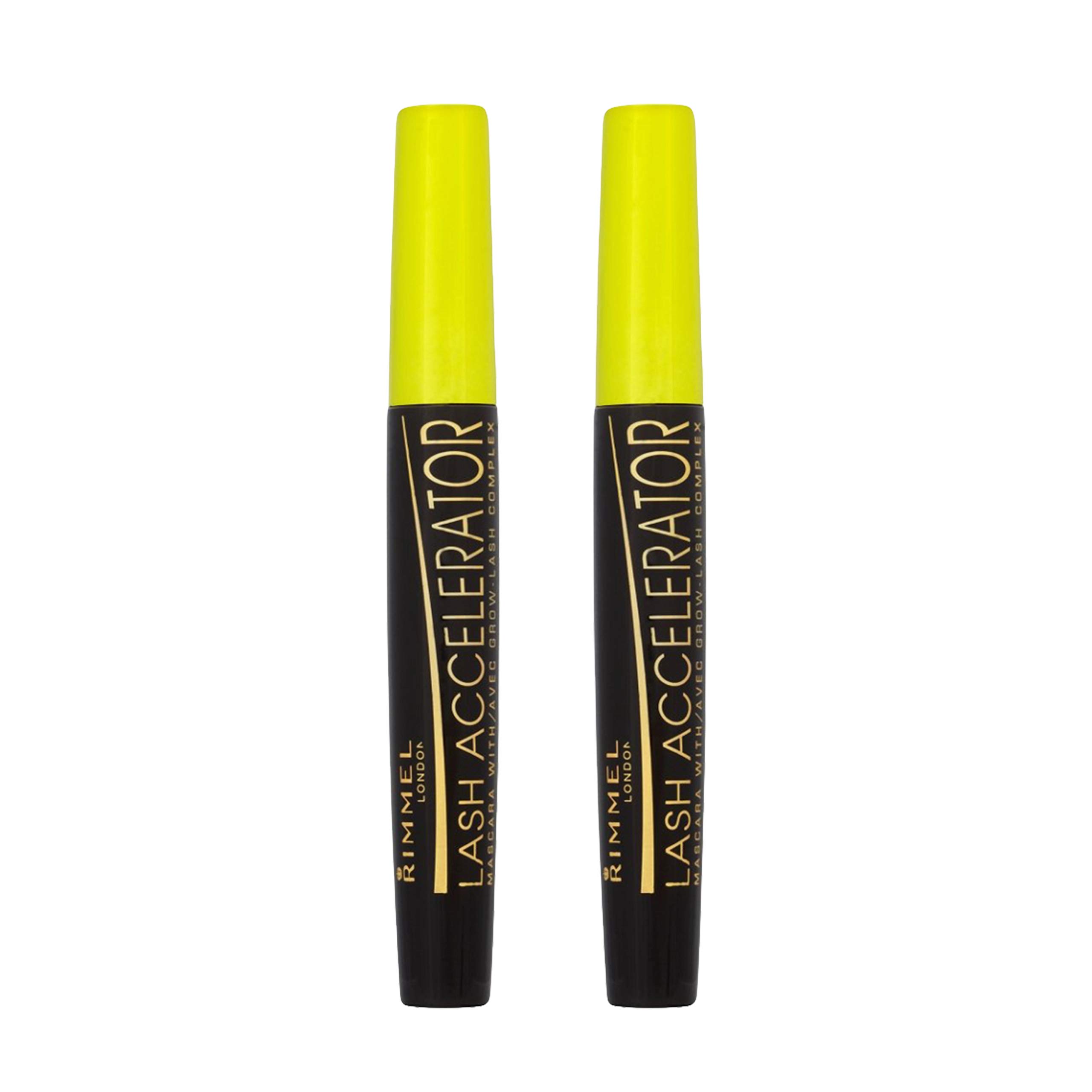 Máscara Rimmel Lash Accelerator Extreme Black (paquete De 2) - Venta Internacional.