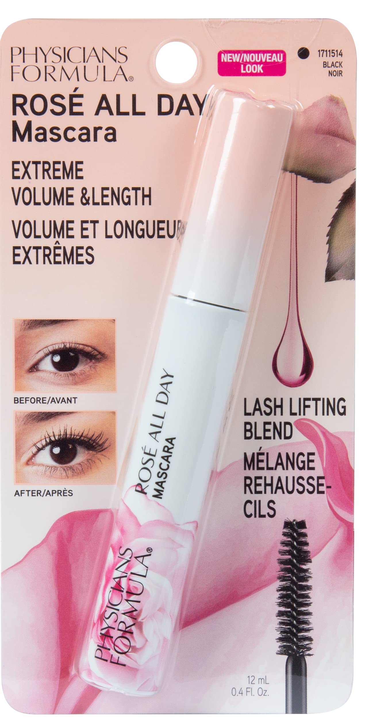 Foto 4 pulgar | Mascara Physicians Formula Rosé All Day Black Voluminizing - Venta Internacional.