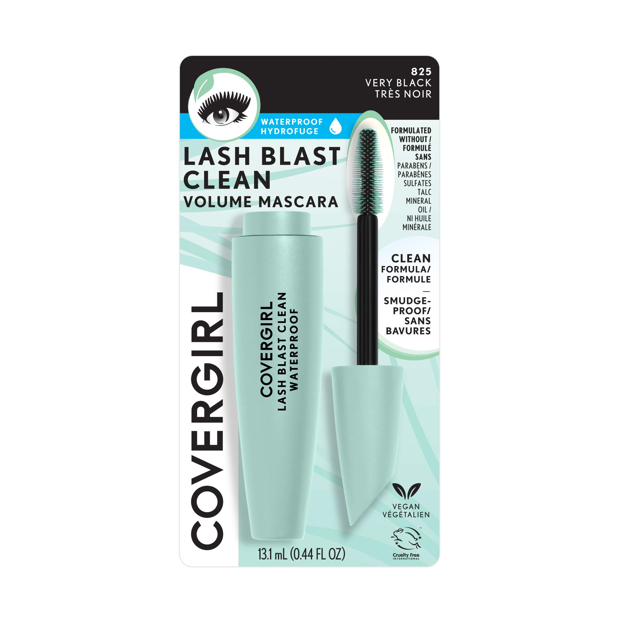 Foto 4 pulgar | Máscara Covergirl Lash Blast Clean Volume, Impermeable, Vegana - Venta Internacional.