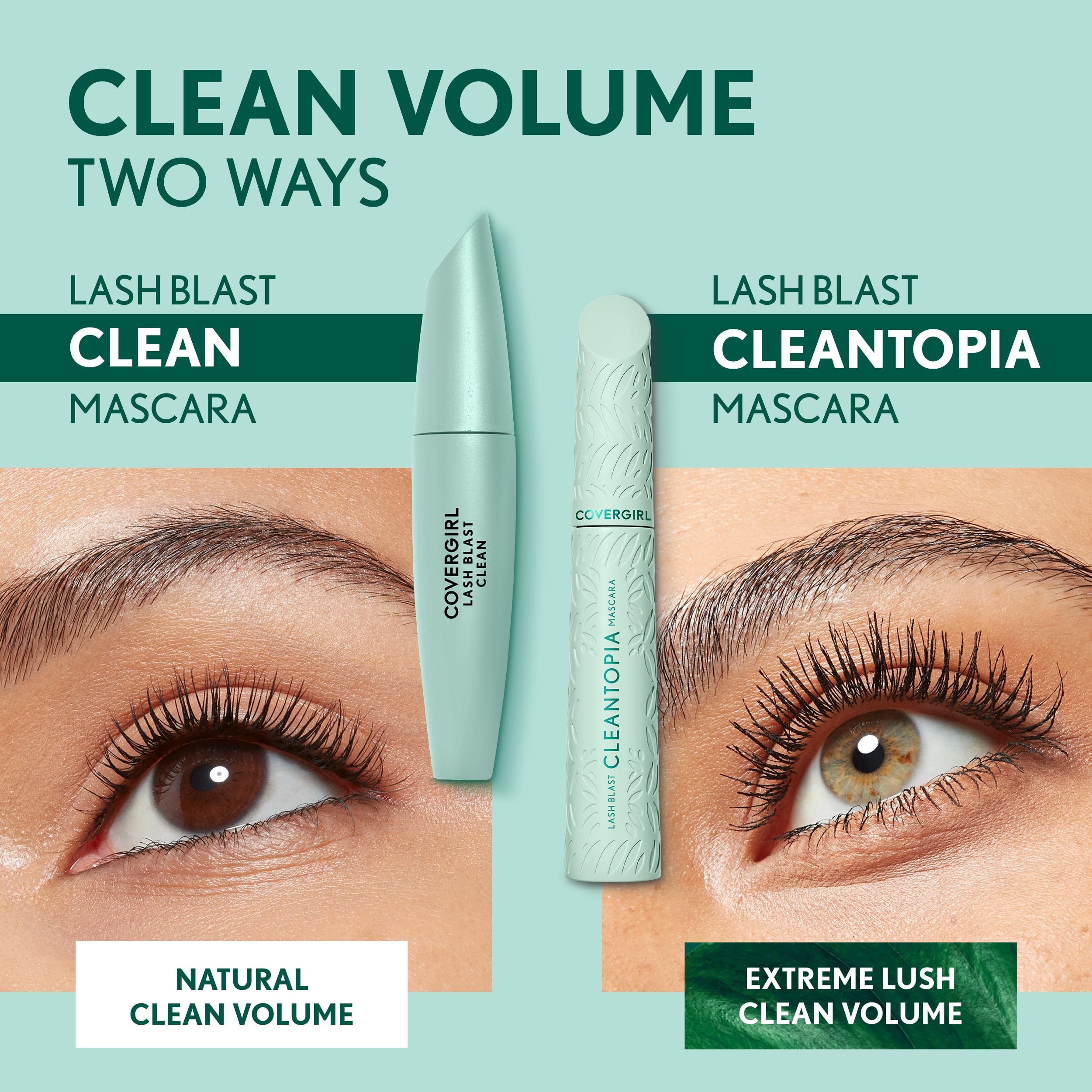 Foto 8 pulgar | Máscara Covergirl Lash Blast Clean Volume, Impermeable, Vegana - Venta Internacional.