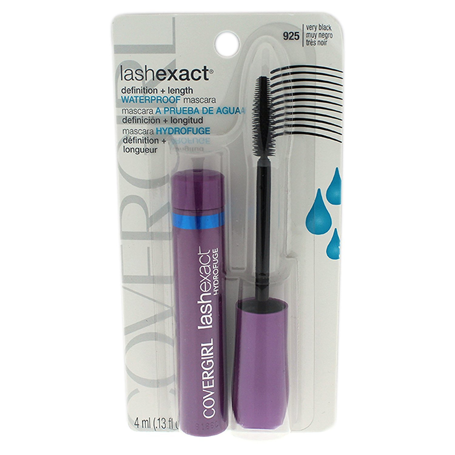 Foto 2 pulgar | Máscara Covergirl Lash Exact Waterproof, Muy Negra, 13 Ml - Venta Internacional.