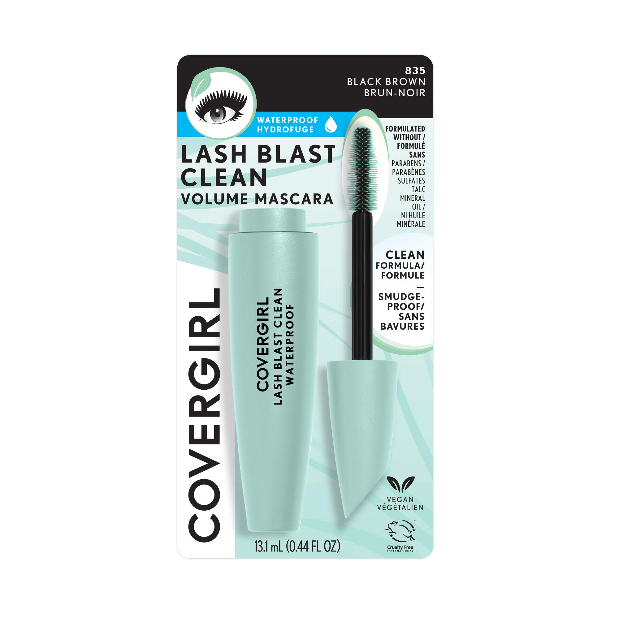 Foto 4 pulgar | Máscara Covergirl Lash Blast Clean Volume Impermeable Vegana - Venta Internacional.