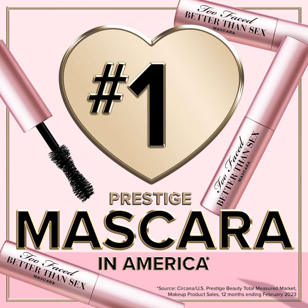 Foto 6 | Máscara De Pestañas Too Faced Better Than Sex Para Dar Volumen, Tamaño De Viaje - Venta Internacional.